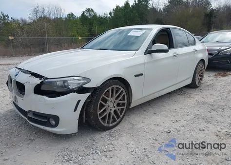 2015 BMW 528I из США, поврежденный, VIN WBA5A5C5XFD517442